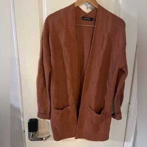 Women's Rust Cardigan Sweater